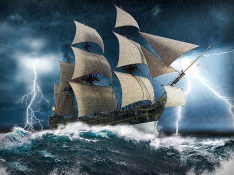 Sailing Ship Storm Stock Photos Pictures And Royalty Free Images Istock