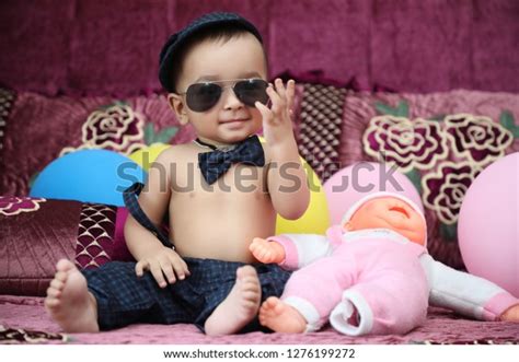 Cute Baby Wearing Goggle Stock Photo 1276199272 Shutterstock