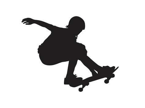 Free Silhouette Of A Skateboarder Player Skateboard 22386324 Png With