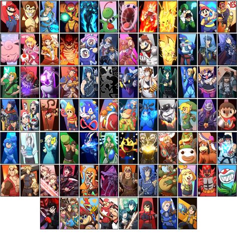 Smash Bros Ultimate Roster With First Wave Dlc By Burdrehnar On