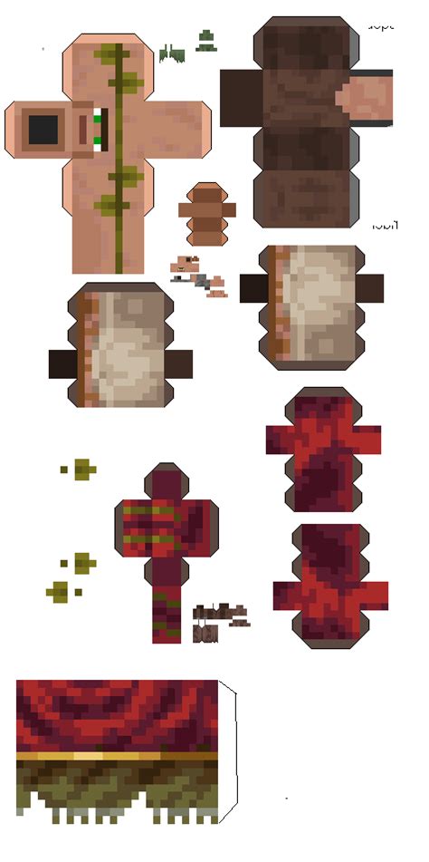 Villagers 114 5 Biomes In 2024 Papercraft Minecraft Skin