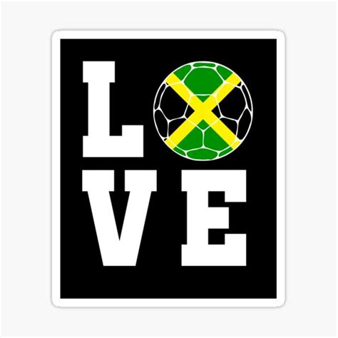 Jamaica Football Sticker For Sale By Footballomatic Redbubble