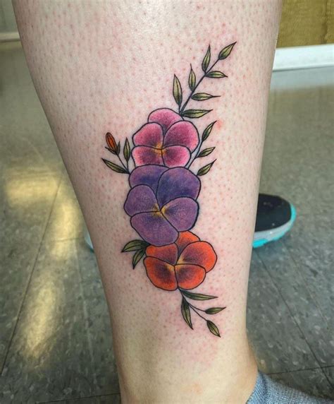 30 Pretty Pansy Tattoos For Your Inspiration Style Vp