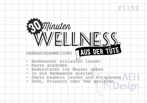 Ich habe mich von birgit inspirieren lassen. Textstempel 30 MINUTEN WELLNESS AUS DER TÜTE | Wellness ...