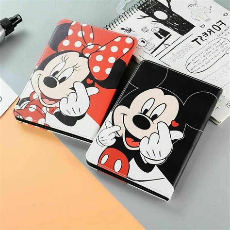 Disney Mickey Mouse Minnie Leather Case For Ipad
