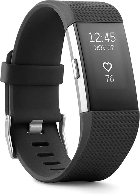 Fitbit Charge 2 Heart Rate Fitness Wristband Black Pequeno Amazon