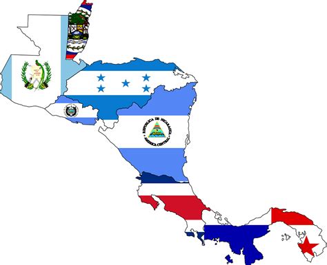 Centroamérica Mapa Bandera Gráficos Vectoriales Gratis En Pixabay