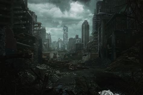 art apocalypse apocalypse world zombies post apocalyptic city guerra anime future earth
