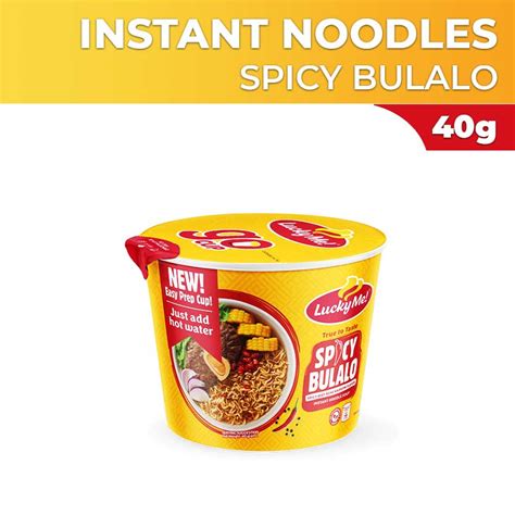 Lucky Me Go Cup Mini Instant Noodle Soup Spicy Bulalo 40g Shopee