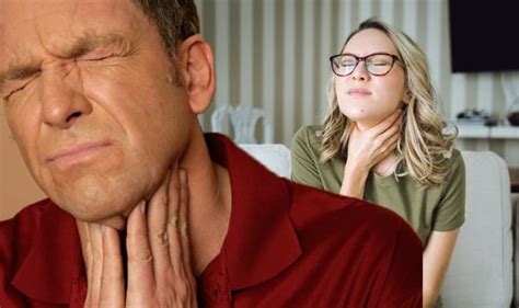 Cancer Symptoms Warning A Persistent Sore Throat And Trouble