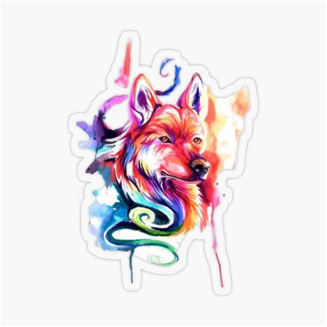 Wolf Sticker By Sirsleepsalot Redbubble