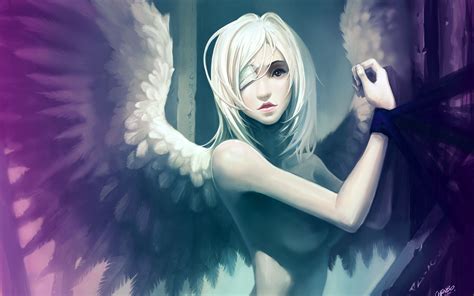 Girl Art Angel Wings Wallpaper X Resolution Wallpaper