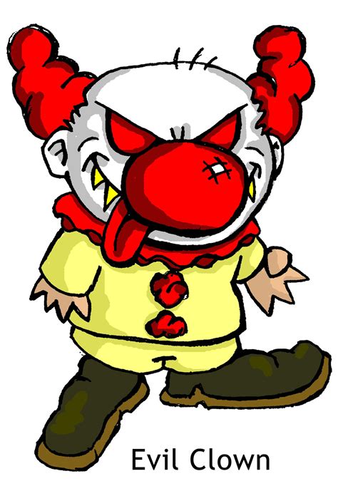 Evil Clown By Happymonkeyshoes On Deviantart