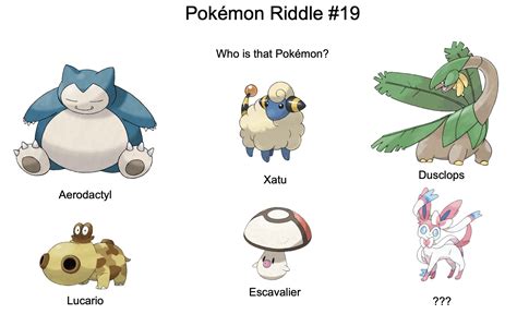 Pokémon Riddle 19 Rpokemon