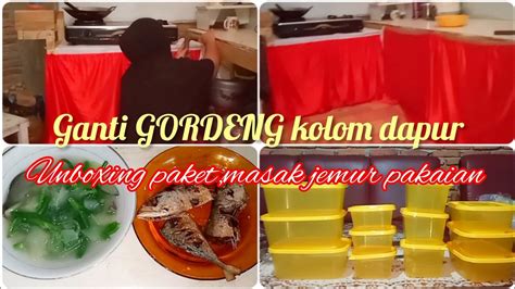 Daily Vlog Irt Desa Unboxing Paket Masak Jemur Pakaian Dan Ganti