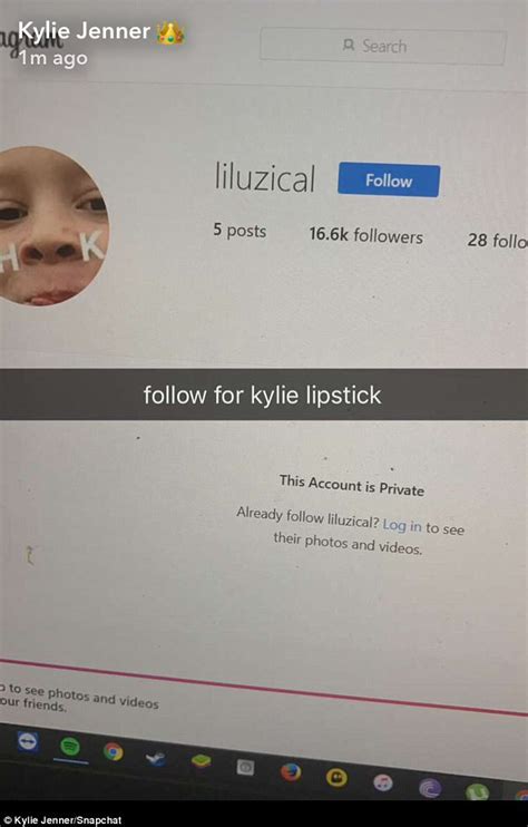 kylie jenner s snapchat is hacked daily mail online