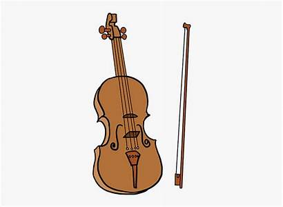 Violin Clipart Easy Shape Drawing Note Coming