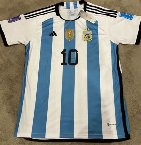 Argentina Home Adidas Jersey 2022 2023 Messi 10 World Cup 49 99 Picclick