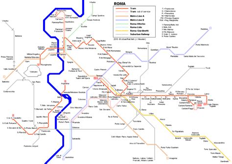 Printable Rome Metro Map Printable Maps