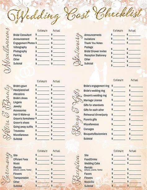 We Ve Got All The Checklists That Will Make Planning Your Wedding A
