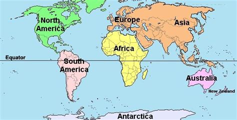 Free 7 Continents Map Baamboozle Continents Oceans 629 X 320 Pixels