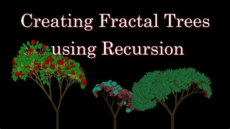 How To Generate Fractal Trees Youtube