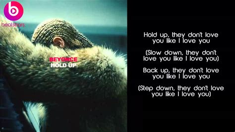Beyonce Hold Up Lyrics Male Voice Youtube