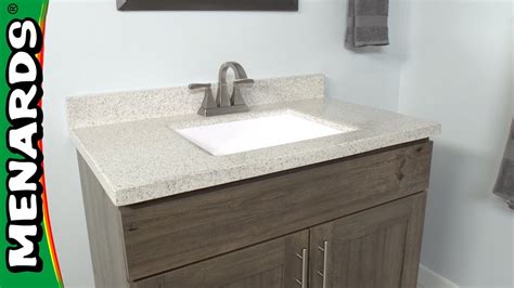 Bathroom vanity tops (7379) availability options. How to Install a Vanity Top - Menards - YouTube