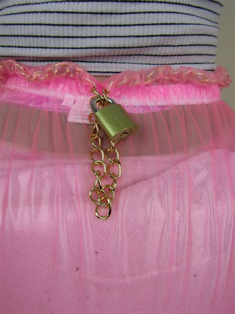 Pink Locking Plastic Pants With Padlock The Dotty Diaper Company