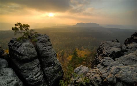 Wallpaper 2560x1600 Px Autumn Landscape Mountains Rock Sky