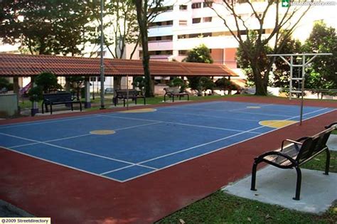 The courts are usually fully booked. Badminton Court of Bukit Purmei Hillock Park Building ...