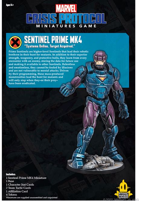Marvel Crisis Protocol Sentinels Hit Pre Order