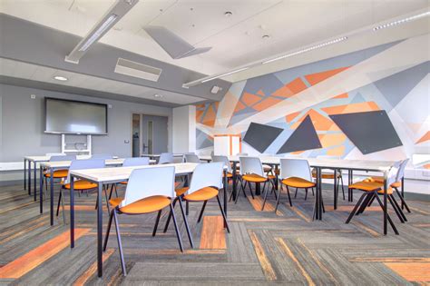School Refurbishment To Maths Classroom With Brightly Coloured Design
