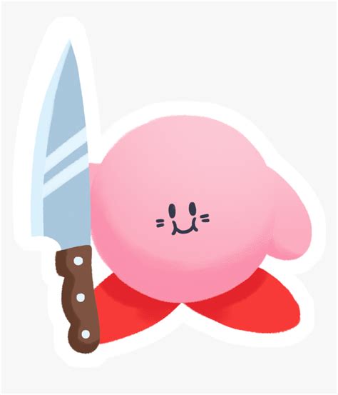 Transparent Kirby Kirby With A Knife Png Png Download Transparent Png Image Pngitem