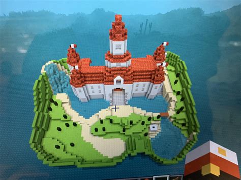 Finished Peachs Castle From Super Mario 64 Rminecraft