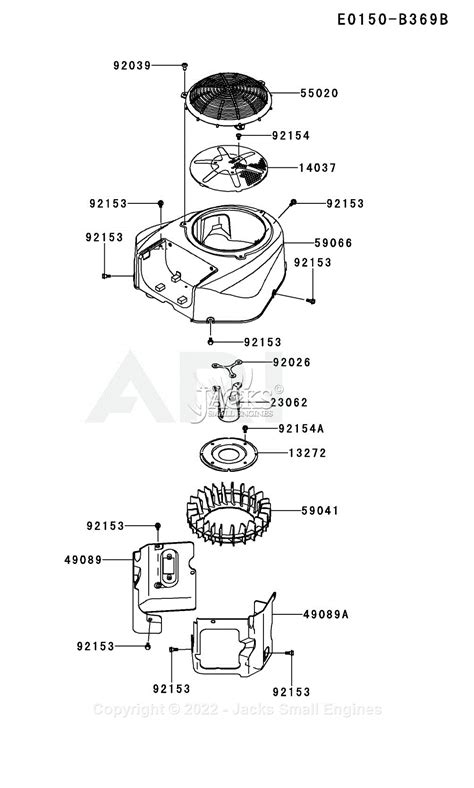 Kawasaki Fr691v As29 4 Stroke Engine Fr691v Parts Diagram For Cooling