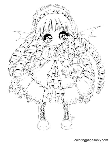 chibi anime girl coloring pages cabelos compridos anime girl coloring pages páginas para