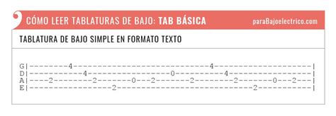 Tablaturas Para Bajo 】 Cómo Leer Bass Tabs Pdf 2024