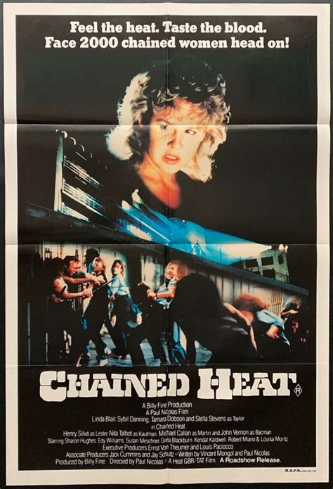 Chained Heat Half Sheet U S Release Poster Vintage Linda Blair