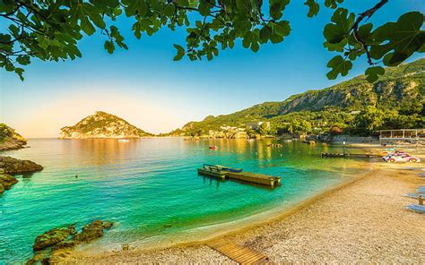 Hd Wallpaper Corfu Island In The Ionian Sea Greece Beaches On Corfu