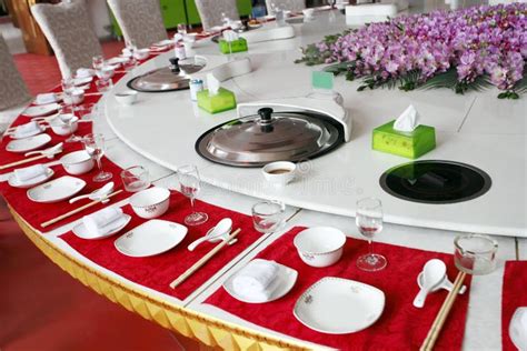Chinese Banquet Table Setting Stock Photo Image Of Eating