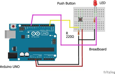 Controlling A Led Using A Button The Arduino Way Ardu Vrogue Co