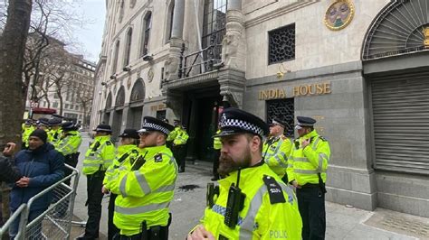 London Indian Embassy Security Enhanced Hours After India Removes