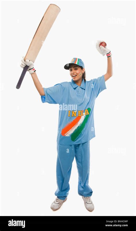 Cricket Batsman Raising Bat Hi Res Stock Photography And Images Alamy