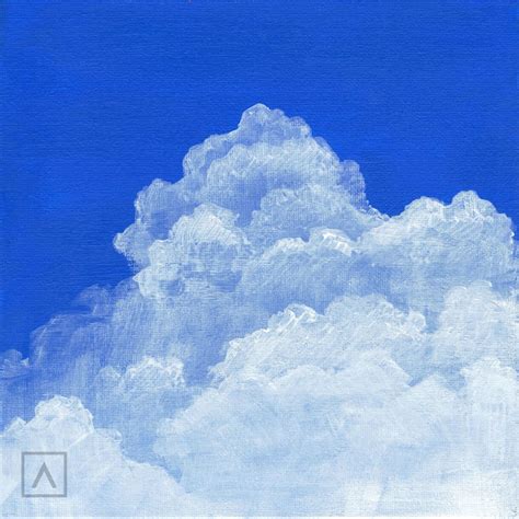 How To Paint Clouds With Acrylics Cloud Painting Cloud Painting