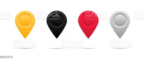 Set Of Colorful Map Pointer Map Pins Markers Location Icons For Map
