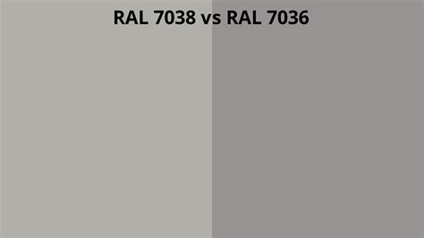 RAL 7038 Vs 7036 RAL Colour Chart UK