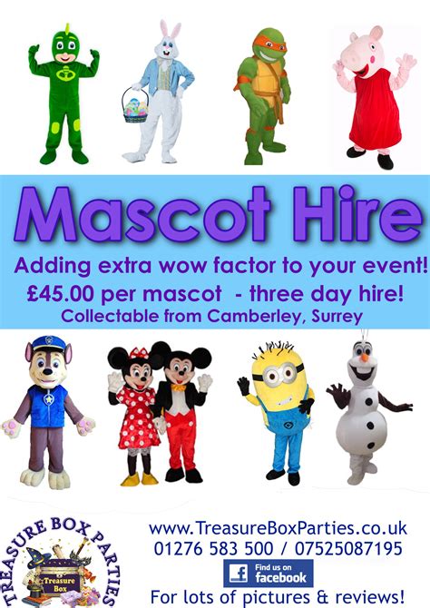 Mascot Costume Hire Surrey Berkshire Childrens Entertainer Parties