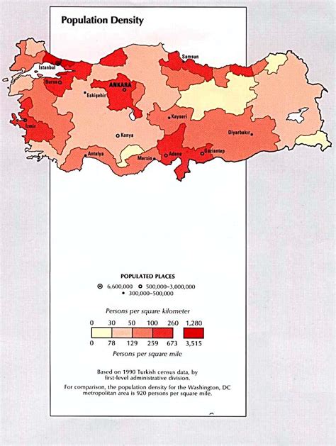 Fileturkey Population Map 1993 The Work Of Gods Children