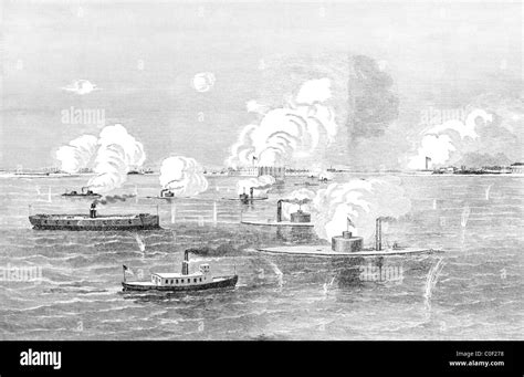 Bombardment Of Fort Sumter Charleston South Carolina By Ships April
